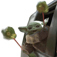 Baby Yoda Grogu Sticker - Baby Yoda Grogu Mandalorian Stickers