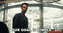 Our Goal Is Simple Rodrigo Santoro GIF - Our Goal Is Simple Rodrigo Santoro Project Power GIFs