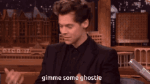 Harry Styles Gimme Some Ghostie GIF - Harry Styles Gimme Some Ghostie Two Ghosts GIFs