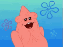patrick spongebob giggling stupid caveman