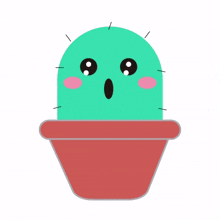 cactus cute expected interested joy