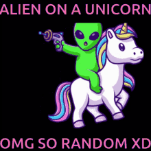 Alien Unicorn GIF