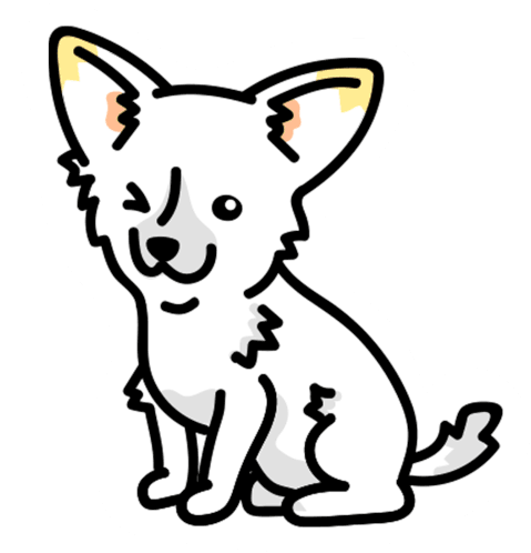 Koowawa Chi Dog Sticker - Koowawa Chi Dog Cute Stickers