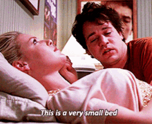 Greys Anatomy George Omalley GIF - Greys Anatomy George Omalley This Is A Very Small Bed GIFs