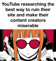 youtube dislike button anime girl
