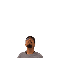 a man looks up at the number 26 above his head