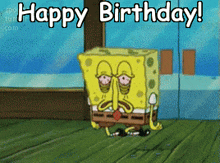 Happy Birthday Spongebob GIF - Happy Birthday Spongebob Krusty Krab GIFs