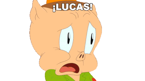 Lucas Porky Sticker - Lucas Porky Looney Tunes Stickers