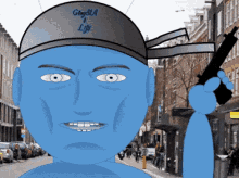 Smurf Gangsta GIF - Smurf Gangsta Animation GIFs