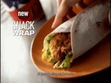 Mcdonalds Snack Wrap GIF - Mcdonalds Snack Wrap Fast Food GIFs