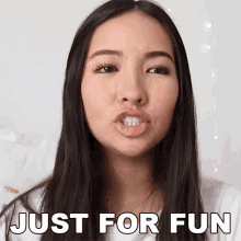 Just For Fun Caroline Manning GIF - Just For Fun Caroline Manning For The Sake Of Fun GIFs