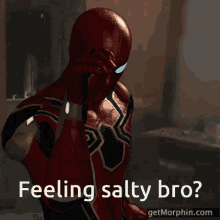Spider Man Salty GIF - Spider Man Salty Salty Meme GIFs