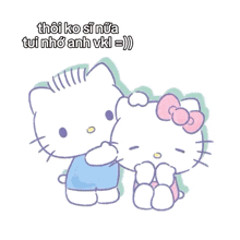 hello kitty with a flower on her head is holding a heart