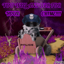 Police Kitten Picmix GIF - Police Kitten Picmix GIFs