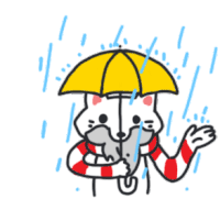 Rain Happy Sticker - Rain Happy Chill Stickers