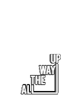 All The Way Up Stairs Sticker
