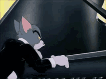 Tom And Jerry Piano GIF - Tom And Jerry Piano Jerry Silly Faces GIFs