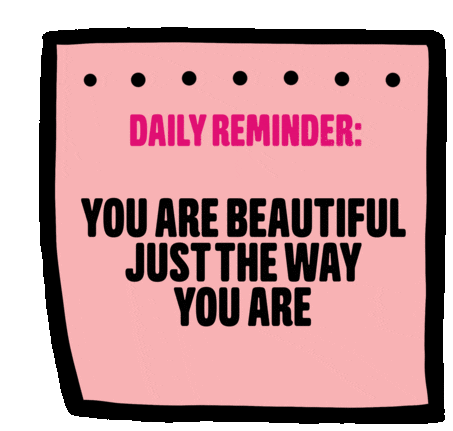Daily Reminder You Are Beautiful Sticker - Daily Reminder You Are Beautiful Just The Way You Are Stickers