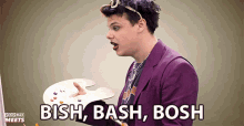 Bish Bash Bosh Yungblud GIF - Bish Bash Bosh Yungblud Popbuzz GIFs