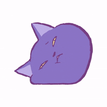 cat kitty purple cute bored
