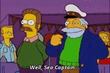 Simpsons Sea Captain GIF