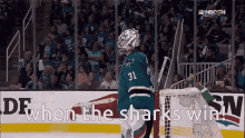 Nhl When The Sharks Win GIF - Nhl When The Sharks Win Ice Hockey GIFs