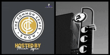 a logo for the common cents show and a building