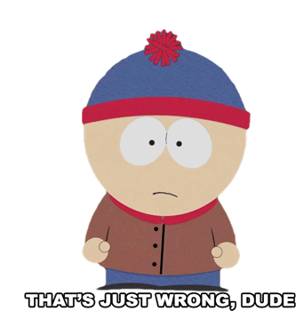 Thats Just Wrong Dude Stan Marsh Sticker - Thats Just Wrong Dude Stan Marsh South Park Stickers