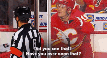 calgary flames matthew tkachuk did you see that have you ever seen that did you see it