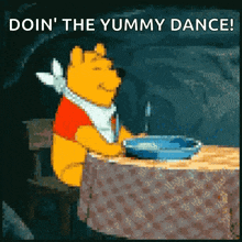 Bon Appétit Winnie The Pooh GIF - Bon Appétit Winnie The Pooh Waiting GIFs