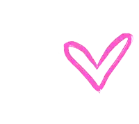a pink heart on a white background with a white border