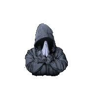 a drawing of a person with their hands folded in prayer