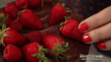 Making Dessert Bigger Bolder Baking GIF - Making Dessert Bigger Bolder Baking Strawberry GIFs
