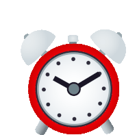 Alarm Clock Joypixels Sticker - Alarm Clock Joypixels Clock Stickers