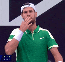 Karen Khachanov Hair GIF - Karen Khachanov Hair Cap Off GIFs