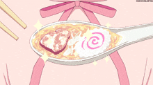 Food Anime GIF - Food Anime Pink GIFs