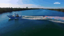 Speedboat People Are Awesome GIF - Speedboat People Are Awesome Wakeboarding GIFs