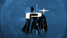 a woman in a cape stands in front of a full moon with a tm logo