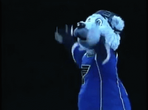 St Louis Blues Louie GIF - St Louis Blues Louie Playing - Discover