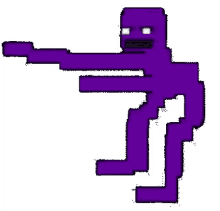 purple guy dancing