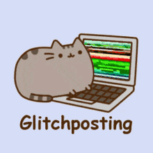Glitched Pusheen GIF - Glitched Pusheen Pusheen The Cat GIFs