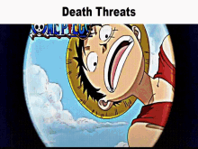 Death Threats Death Threats Meme GIF - Death Threats Death Threats Meme One Piece GIFs
