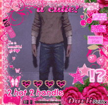 a picture of a man with the words i 'm a beautiful girl