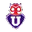 a purple shield with a red owl and the letter u on it .