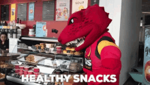 Calgary Dinos Rex GIF - Calgary Dinos Rex Healthy Snacks GIFs
