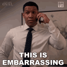 This Is Embarrassing Donald Winthrop GIF - This Is Embarrassing Donald Winthrop The Oval GIFs