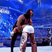 The Undertaker Last Ride Powerbomb GIF - The Undertaker Last Ride Powerbomb Shawn Michaels GIFs