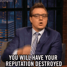 reputation destroyed serious firm fist chris hayes
