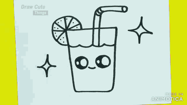 How to Draw a Cloud Smoothie Cute Drink ☁️ Summer Art Series #17 - YouTube