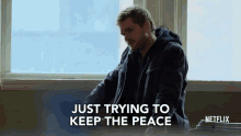 Trying To Keep The Peace Peace Maker GIF